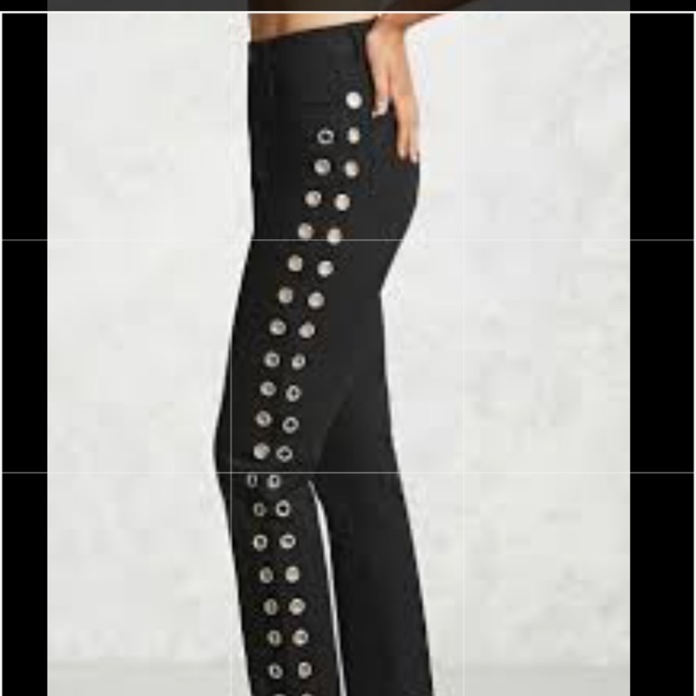 Gromet high waist boyfriend jeans